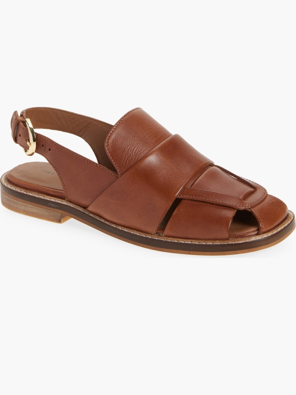 Free People “Libby” Brown Leather Slingback Sandals - Women - Picture 5 of 6
